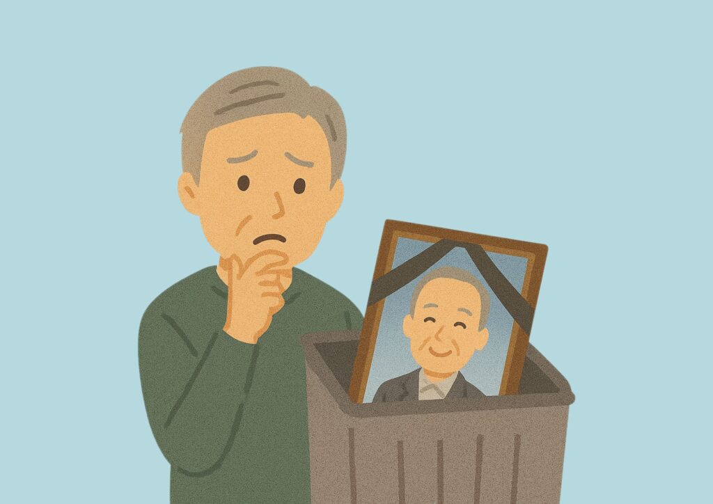 遺影　処分　粗大ゴミ